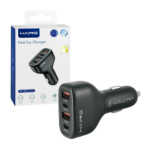 1pza Cargador para coche haing, con 4 puertos conectores, 2 tipo c, 2 usb e iluminación rgb, variedad de usos / haing / fast car charger
