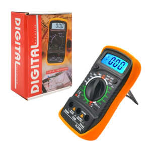 1pza Voltímetro digital de plástico, bicolor, con cables de medición en corriente, variedad de funciones / digital multimeter / wnb5240
