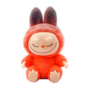 1pza mini figura de labubu con textura aterciopelada, variedad de modelos y colores / figura coleccionable / jblbg / mini labubu