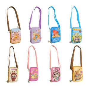 Estuche rectangular tipo lapicera de plástico duro con correa y diseño de capibara o labubu, variedad de modelos / jjl-02 / jjl-03