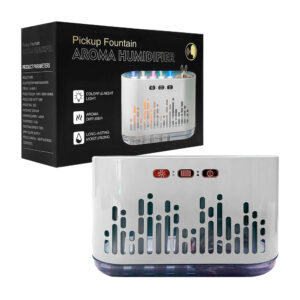 Humidificador rectangular con luces rgb y capacidad de 700ml / pickup fountain / aroma humidifier / la-0649-2