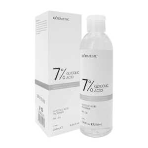 Tónico facial limpiador kormesic con extracto de ácido glicólico al 7%, 250ml / kmc21465
