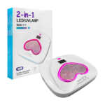 1pza Lámpara cuadrada para uñas, de led uv, con forma de corazón e indicador de pantalla, variedad de funciones / 2-in-1 / 268w / qy-9