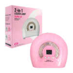 1pza Lámpara mediana ultravioleta para uñas, con decoración en relieve e indicador en pantalla, variedad de colores / sun l4 / 88w