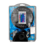1pza Tira de iluminación led, adherente, con controlador, adaptador de corriente y conector, variedad de colores / fx / led-5050