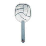 1pza Raqueta eléctrica bicolor antimosquitos, con tomacorriente cargador, hoyuelo para colgar y mango con textura de piel, variedad de usos / gecko / electric mosquito swatter / md-608