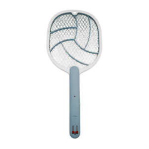 1pza Raqueta eléctrica bicolor gecko antimosquitos, con tomacorriente cargador, hoyuelo para colgar y mango con textura de piel, variedad de usos / gecko / electric mosquito swatter