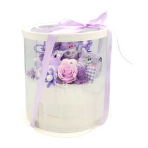Caja transparente cilíndrica con adorno decorativo de peluches de diversos tamaños con diseño de los amigos de hello kitty sanrio, variedad de modelos / lu3889
