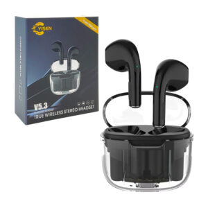 Audífonos inalámbricos bluetooth yisen + estuche de carga con diseño tipo transparente, variedad de colores / yisen m66 pro