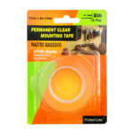 Cinta adhesiva transparente de montaje permanente 3.7kg, 12mm x 2m x 1mm / permanent clear mounting tape / nastro biadesivo / mt1242