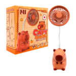 Ventilador para escritorio con forma de capibara + sacapunta, variedad de colores / xh-mus360f / mu360-1f / capybara
