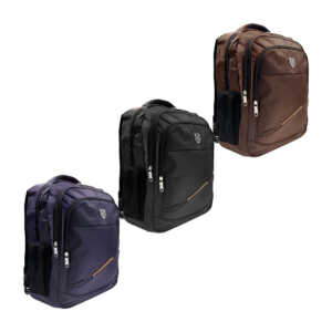 Mochila grande y&k fashion con 3 compartimentos, variedad de colores / q6099-40