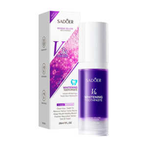 Pasta dental aclaradora v34 sadoer con sabor fresco, 28ml / whitening toothpaste / sd11153