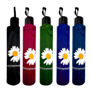 Paraguas sombrilla compacto portátil con protección uv, color liso y estampado de flor peaceminusone, variedad de colores / sx328 / sx327 / zy-ys37