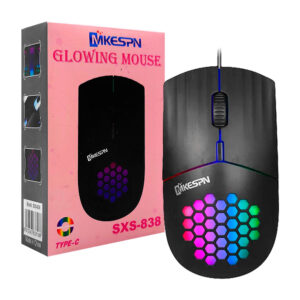 Mouse alámbrico con entrada tipo c, 1600 dpi y luces rgb, variedad de colores / glowing mouse / sxs-838