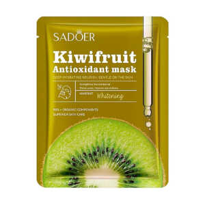 1pza Mascarilla facial aclaradora sadoer con extracto de kiwi, 25g / sd06257