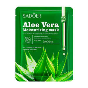 1pza Mascarilla facial nutritiva sadoer con extracto de aloe vera, 25g / sd06288