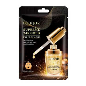 Mascarilla facial nutritiva pouqur con extracto de 24k gold, 25g / sh288