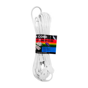 1pza Extensión blanca de 10m para uso interno en el hogar, con 3 tomacorrientes y protección de plástico, variedad de usos / 30ft extension cord / zy-zl39