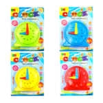 Reloj de juguete didáctico interactivo de plástico con diseño colorido y manecillas movibles, variedad de colores / clock / super mini interesting / tt803 / 8998-a