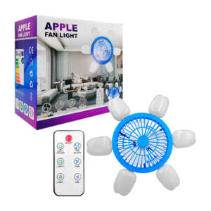 Ventilador para techo con 6 paneles de luz led, variedad de colores / apple fan light / uf-131