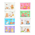Folder - carpeta de plástico con cierre ziploc y diseño de capibara 37x26.5, variedad de colores / xd17-125 / fc-1029 / xd18-125