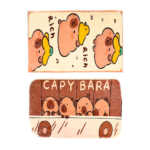 Tapete antideslizante afelpado con estampado de capibara 60x38 cm, variedad de modelos / zh-4060fy / tapete capibara