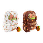 Mochila grande de 3 compartimentos con estampado de capibara, monedero + llavero de peluche de capibara, variedad de colores y modelos / mochila capibara / xh-gusb / capybara