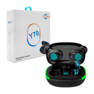 Audífonos inalámbricos bluetooth yisen y70 con estuche de carga con pantalla digital / y70