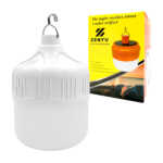 1pza Foco / bombilla led mediana, recargable, con gancho para colgar y 3 modos de iluminación, variedad de usos / zenyu / 80w