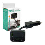 Transmisor bluetooth con radio mp3, 3 puertos usb y diseño flexible para auto-coche / car mp3 player / taja / acc-20102