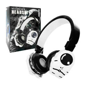Audífonos de diadema inalámbricos plegables con diseño de astronauta, radio fm y entradas auxiliar, v8 y tf, variedad de colores / headset / ah-806s