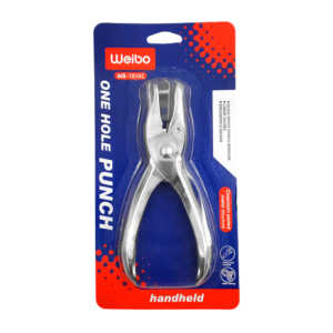 Perforadora metálica manual de 1 agujero para hojas / ar155 / wb-1016c / weibo / one hole punch / handheld