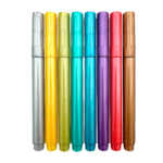 Paquete con 8 marcadores - plumines metálicos de colores / metallic / marker pens / h3222 / ar468