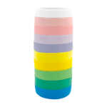 Paquete de 10 cintas adhesivas de colores claros y efecto de diamantina / ar478