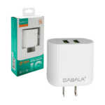 1pza Cubo cargador doble de carga rápida inteligente, con 2 entradas usb, variedad de funciones / sabala / as-310