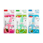 Tijeras infantiles de seguridad para papel o cartón, 12.5 cm, variedad de colores / b3218 / chao min / 522