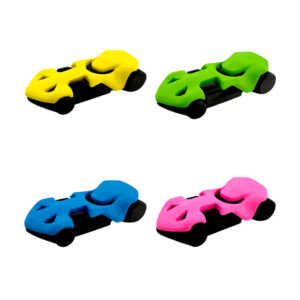 1pza Borrador / goma con forma de coche, 5cm, variedad de colores / eraser / jon zor / 800124