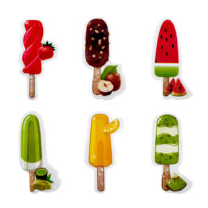 1pza Borrador / goma con diseño de paleta congelada, 5cm, variedad de modelos / ya tai / soft eraser / 623035