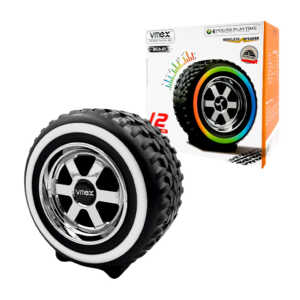 Bocina pequeña bluetooth con forma de llanta, luces rgb, entrada usb y tf / bca-01 / wireless speaker