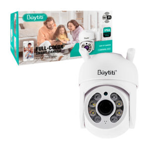 Cámara de seguridad inteligente para exteriores con wifi, ip66, micrófono expuesto y 8 leds / camara-022 / buytiti