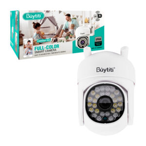 Cámara de seguridad inteligente para exteriores con wifi, ip66, micrófono oculto y 28 leds / camara-023 / buytiti