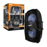 Baffle de 10x2 luz rgb conexión bluetooth, usb, tf, auxiliar y entrada para micrófono / dualpro10 / bocina beast / bst