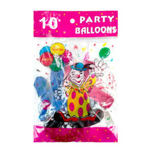 Paquete con 10 globos no.12, estampado de feliz cumpleaños, globos y pasteles, variedad de colores / f4673 / party ballons