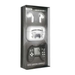 Kit de audífonos inalámbricos y mini consola con multijuegos / mini gaming console / tws-03 / fr-9094