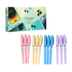 Caja con 12 plumas ipen de punto fino variedad de estampados, variedad de colores / g-8025 / zxq02453 / ipen14 / gel ink pen / g-8022