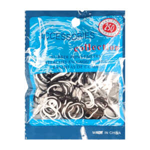 Paquete con 250 ligas para el cabello, variedad de colores / accessories collection / g6301