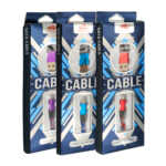 1pza Cable de carga y/o transferencia de datos mallado, bicolor, de entrada v8 a salida usb 2.0, variedad de colores / data cable / cabv5832