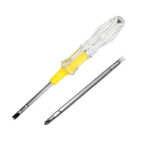Desarmador con mango transparente, punta plana - cruz, 15cm / db8491 / shuang chun