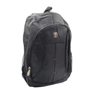 1pza Mochila mediana de tela, con 2 compartimientos, mallas para botes y broche metálico, variedad de usos / pb5330